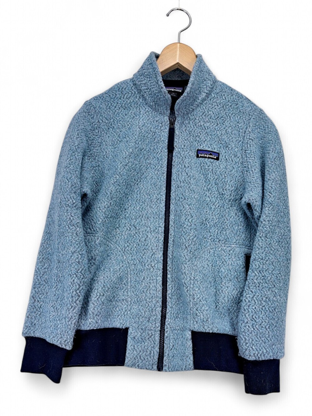 Patagonia Women's Wool-Blend Full Zip Jacket XS - Light Blue